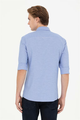 Мужская базовая рубашка Saks с длинным рукавом - U.s. polo assn фото 5