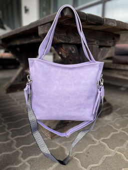 Женская сумка шоппер из эко кожи 0010 Фиолетовый