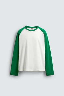 REGULAR FIT COLOUR BLOCK T-SHIRT - Zara фото 15