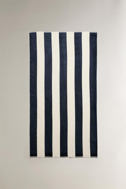 VELOUR BEACH TOWEL WITH WIDE STRIPES - Zara фото 10