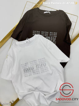 Футболка с блестящими кристаллами - Bruno фото 5