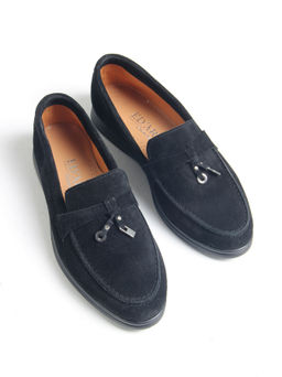 Лоферы 170.2614bl. Черный замш