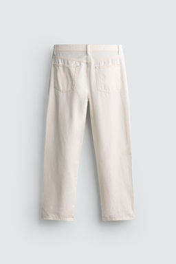 JEANS STRAIGHT FIT / Blanco roto