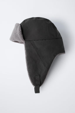 TECHNICAL FAUX SHEARLING CAP - Zara фото 4