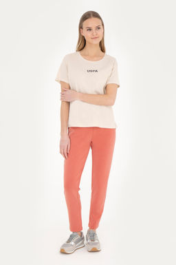 Женские спортивные штаны пудрового цвета - U.s. polo assn фото 9