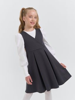 Сарафан приталенный Графит 7+ - Bungly фото 2