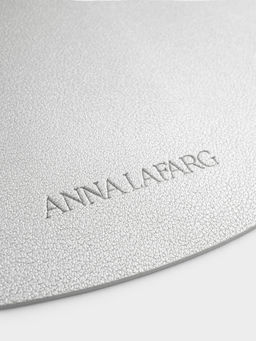 Салфетка под приборы, 38 см, ПВХ, круглая, серебристая, Rock - Anna lafarg фото 4
