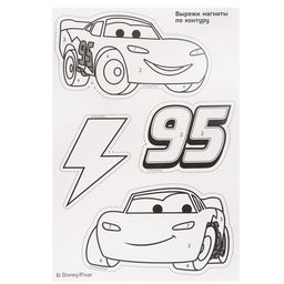 Фреска-магнит «Тачки», набор для творчества.