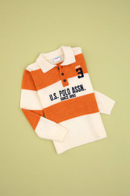 Erkek _ocuk Bak_r Polo Yaka Kazak