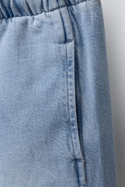 JEANS WIDE LEG CORDONES / Azul claro - Zara фото 4