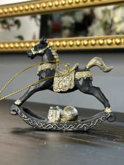 Украшение новогоднее Лошадка-качалка, L8,5 W2 H7 см, 2в.