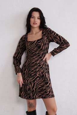 Платье с вырезом каре отрезное по талии - Martichelli фото 101