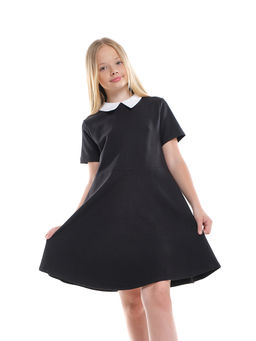 Платье для девочки в школу с воротником 22-7662 черный - Mini maxi фото 7