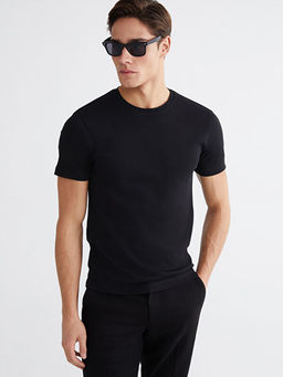 Bisiklet Yaka Penye Erkek Ti??rt