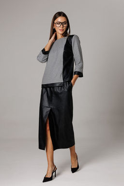 Костюм Lars Style 1174 черный, молочно-черный принт