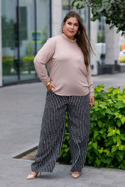 Брюки Luxury Moda 1447 черно-белый