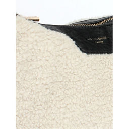 Сумка женская иск/мех+иск/кожа DJ-CM 7102- CREAMY WHITE, 1 отд.плеч/рем, св.бежевый SALE 263151 - Adelia фото 4