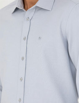 Gri Slim Fit Uzun Kollu G_mlek - Pierre cardin фото 7