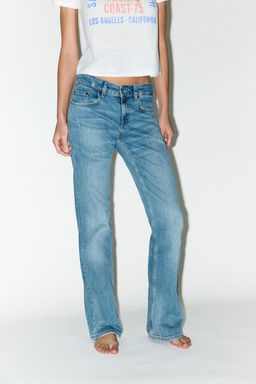 TRF LOW-RISE BOOTCUT JEANS - Zara фото 2