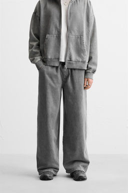 WASHED WIDE-LEG JOGGERS - Zara фото 2
