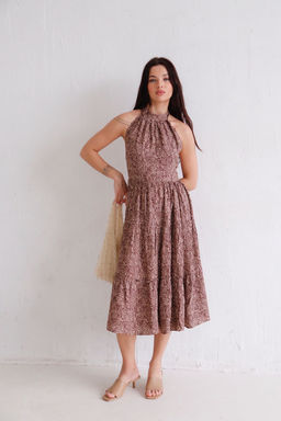 Martichelli Платье-американка коричневое  фото 2