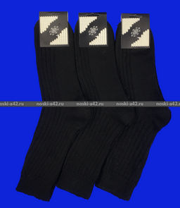 Цена за 5 пар. 5 ПАР - Носки мужские ШЕРСТЯНЫЕ ЧЕРНЫЕ арт. 1А40 27 - For you фото 4