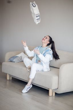 514 Рубашка c капюшоном, флис/голубая клетка - Knitka wear фото 5