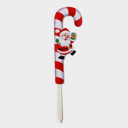 Новогодний топпер декоративный трость Дедушка мороз с подарком, 16,7х67,5 см - Simaland фото 8