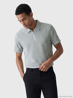 Polo Yaka ?izgili Erkek Ti??rt