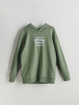 Kap??onlu Erkek ?ocuk Sweatshirt