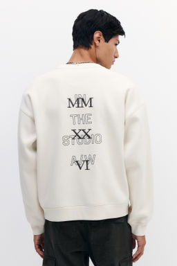 Sudadera con motivos estampados Oversized Fit - H&m фото 6
