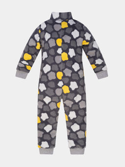 Комбинезон детский флисовый серый разводы