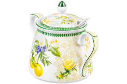 Сахарница 400 мл 15*10*11,5 см Лимоны + ложка NEW BONE CHINA - Elan gallery фото 4