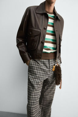 LEATHER JACKET HARRY LAMBERT FOR ZARA X DISNEY  фото 6
