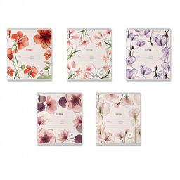 Цена за 10 шт. Тетрадь школьная ученическая ErichKrause Mystic Flowers, 24 листа, линейка (в плёнке по 10 шт.)_MIX-PACK  фото 2