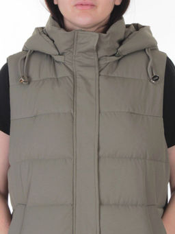 817 KHAKI Жилет утепленный зимний женский (150 гр. холлофайбер)