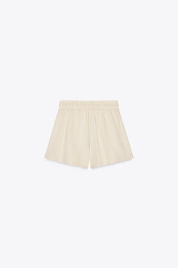 LINEN BLEND BOXER BERMUDA SHORTS - Zara фото 7