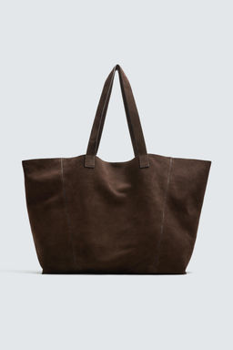 LEATHER TOTE BAG - Zara фото 9