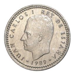 Монета 1 песета 1989 года Испания