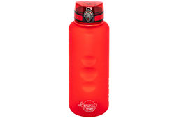 Бутылка для воды 1,5 л 10*10*28,5 см "Style Matte"с углублениями д/пальцев красная