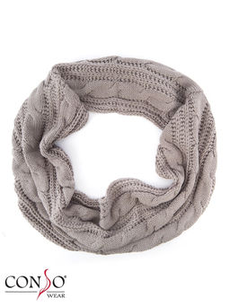 SN1608003 - серый Шарф снуд. Размер 26x62 см