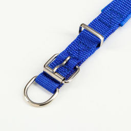 Ошейник Комфорт комбинированный, 45 х 2 см, ОШ 30-39 см, синий - Пижон фото 5