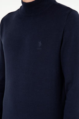 Мужской темно-синий базовый свитер Неожиданная скидка в корзине - U.s. polo assn фото 7