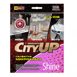 Салфетка из микрофибры ДЛЯ СТЕКЛА 40*50 Shine, Glass Cleaner арт. СА-106, СА-106 LUX 210