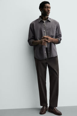 PANTAL?N REGULAR FIT CONFORT / Marr?n - Zara фото 6