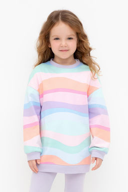 Crockid _ КР 302671/цветная волна к535 джемпер (свитшот) для дев  фото 4