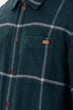 Мужская темно-зеленая рубашка с длинным рукавом - U.s. polo assn фото 7