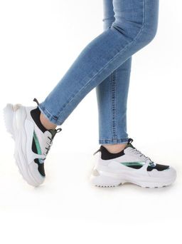 05-DMG11-2 WHITE/GREEN Кроссовки женские (нат.кожа, нат.замша, текстиль) - Фабричный китай фото 2