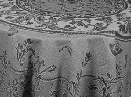 16с3 ЯК Скатерть D-183 "Овальная" цв.темно-серый