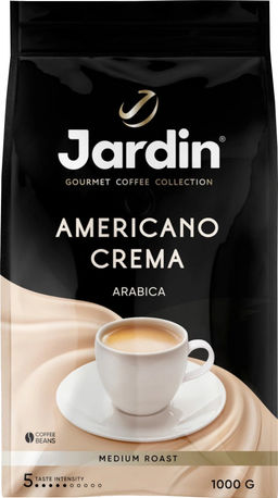 Жардин. Americano Crema (зерновой) 1 кг. мягкая упаковка